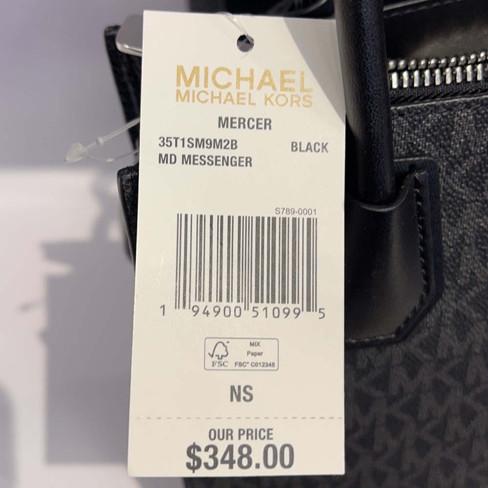 Michael Kors Mercer Medium Pebbled Leather Crossbody Bag - Picture 11 of 16